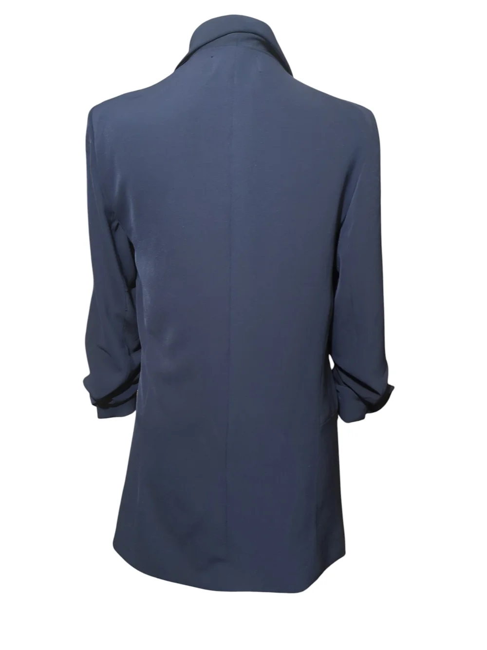 Etiquette Clothiers Navy Open-Front Shawl-Collar Blazer - Picture 2 of 8